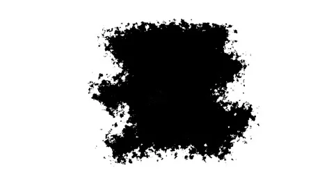 Black Ink Drops Transition Splatter with Wet Brush Stroke and Watercolor Black Stock Footage 344607786