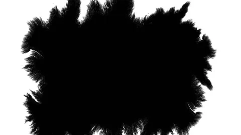 Black Ink Drops in Water Stock-Footage 231656583