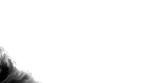 Black ink flowing on white background Stock Footage 78016833