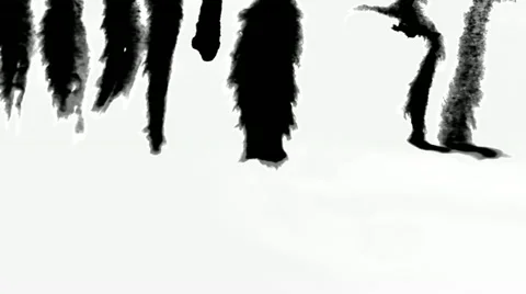 Black ink Stock Footage 22048352