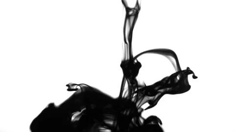 Black Ink Stock Footage 89967328