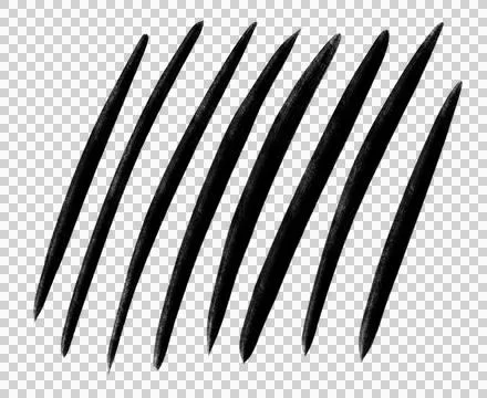 Black ink line stroke doodle freehand sketch drawing shape form abstrat eleme Illustrazione stock