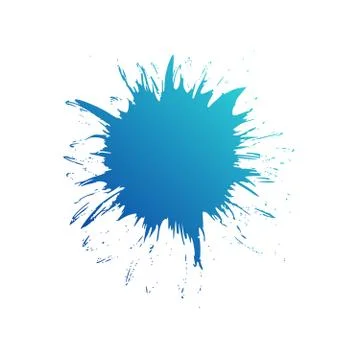 Black ink paint drop or spot. grunge splash texture. Stock Vector illustration Stock Illustration