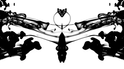 Black ink patterns Stock Footage 2361751