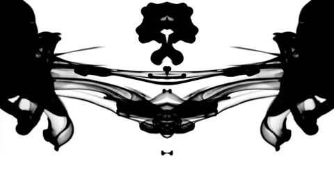 Black ink patterns Stock Footage 2361808