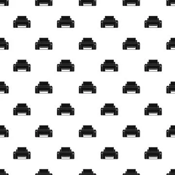 Black ink printer pattern seamless Stock Illustration