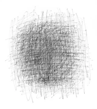 Black ink scratchy background Stock Illustration