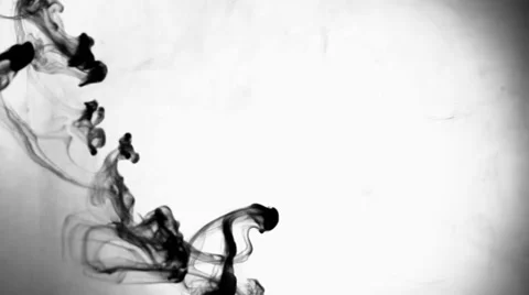 Black Ink Slow Motion Stock Footage 30460971
