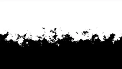 Black ink smoke spread on white background a dark plume of or slowly rises 스톡 동영상 336496411