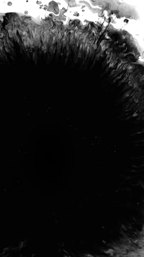 Black ink spills onto white. Video stock 254849484