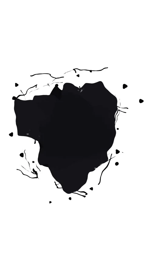 Black ink splash animation outline texture pattern element loop loop Stockbeeldmateriaal 346649708