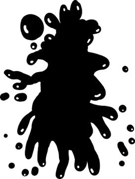 Black Ink Splash Stock-Illustration