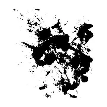Black ink splash Stock Illustration
