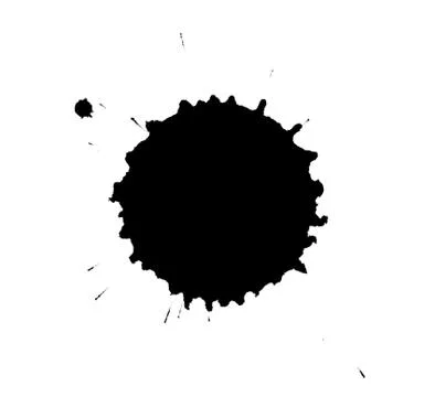 Black ink splash Stock Photos