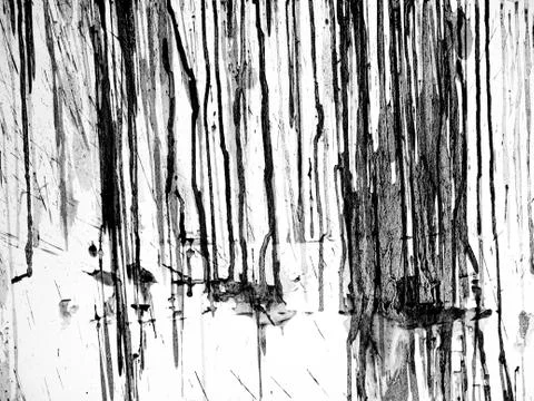 Black Ink Splash on White Background Stock Photos