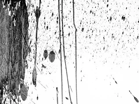 Black Ink Splash on White Background Stock Photos