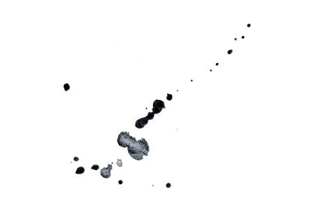 Black ink splashes for graphic design elements abstract ink Stock Illustration