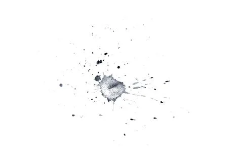 Black ink splashes for graphic design elements abstract ink Stock Illustration