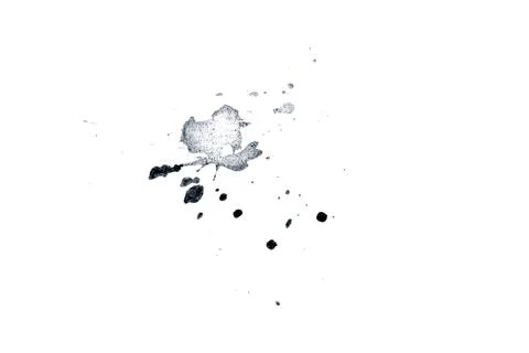 Black ink splashes for graphic design elements abstract ink Stock Illustration