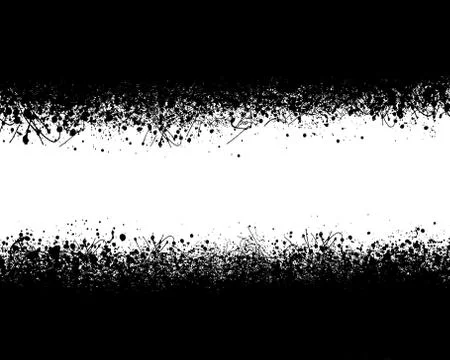 Black ink splashes Stock Illustration