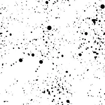 Black ink splashes pattern Stock Illustration
