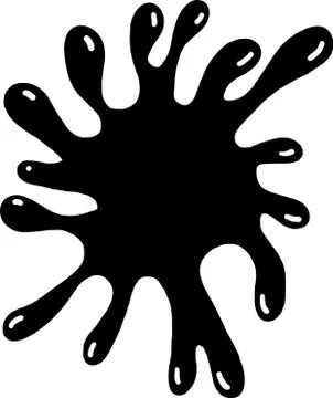 Black Ink Splat Stock-Illustration
