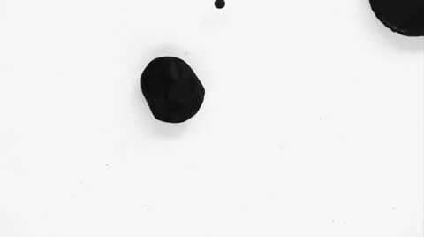 Black Ink Splatter. 8 in 1. Stock Footage 27199509