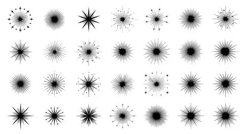 Black ink splatter effects Stock Illustration