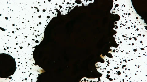 Black Ink Splatter Stock Footage 27093317