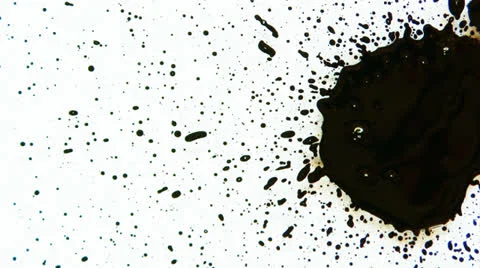 Black Ink Splatter Stock Footage 27155887