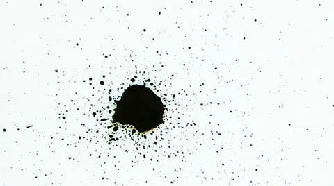 Black Ink Splatter Stock Footage 27156145
