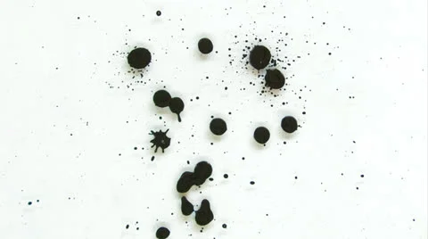 Black Ink Splatter Stock Footage 27156698