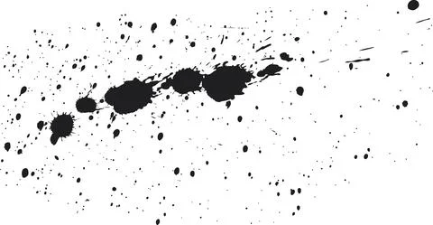 Black ink splatter Stock Illustration