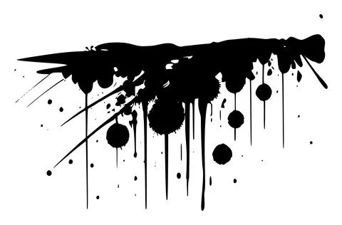 Black ink splatters イラスト素材