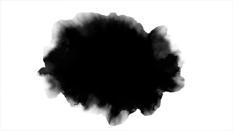 Black ink spot Stock Footage 81753971