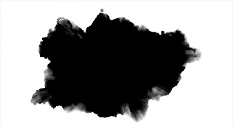 Black ink spot Stock Footage 82627680