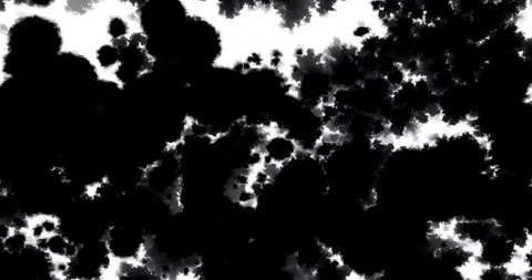 Black Ink Spots Spreading, Organic Luma Matte Reveal Transition Stock Footage 343577537