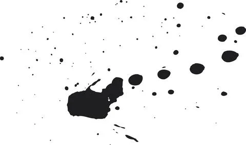 Black ink stains Illustrazione stock