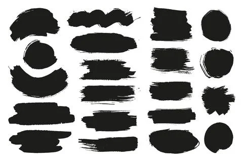 Black Ink Stains Stock Illustration