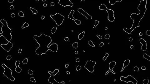 Black Ink Style Pattern Animation Loop Stock Footage 319218934