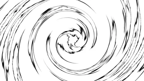 Black ink swirls form a dizzying vortex Stock Footage 345448959