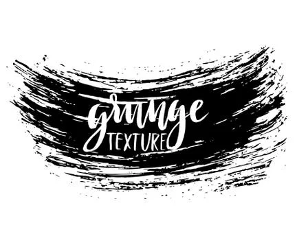 Black ink vector brush strokes isolated on white background. Vector illustration Stock Illustration