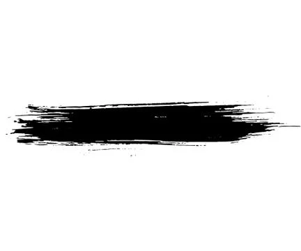 Black ink vector brush strokes isolated on white background. Vector illustration Stock Illustration