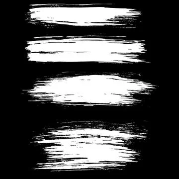 Black ink vector brush strokes background. Vector illustration. Grunge texture Stock Illustration