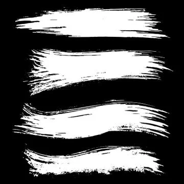 Black ink vector brush strokes background. Vector illustration. Grunge texture Stock Illustration
