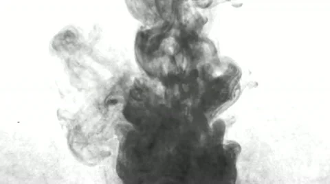 Black ink in water 5 Stock Footage 10896113