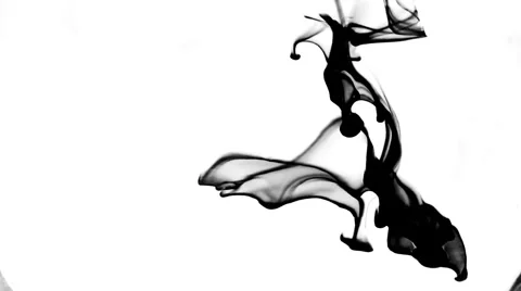 Black ink in water 스톡 동영상 7110497
