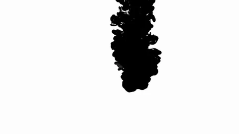 Black ink into water Stock-Footage 86268971