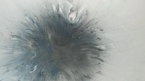 Black ink water splatter dirty liquid splash drops Stock Footage 251683754