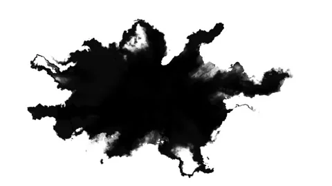 Black Ink on white background Stock Footage 232045624